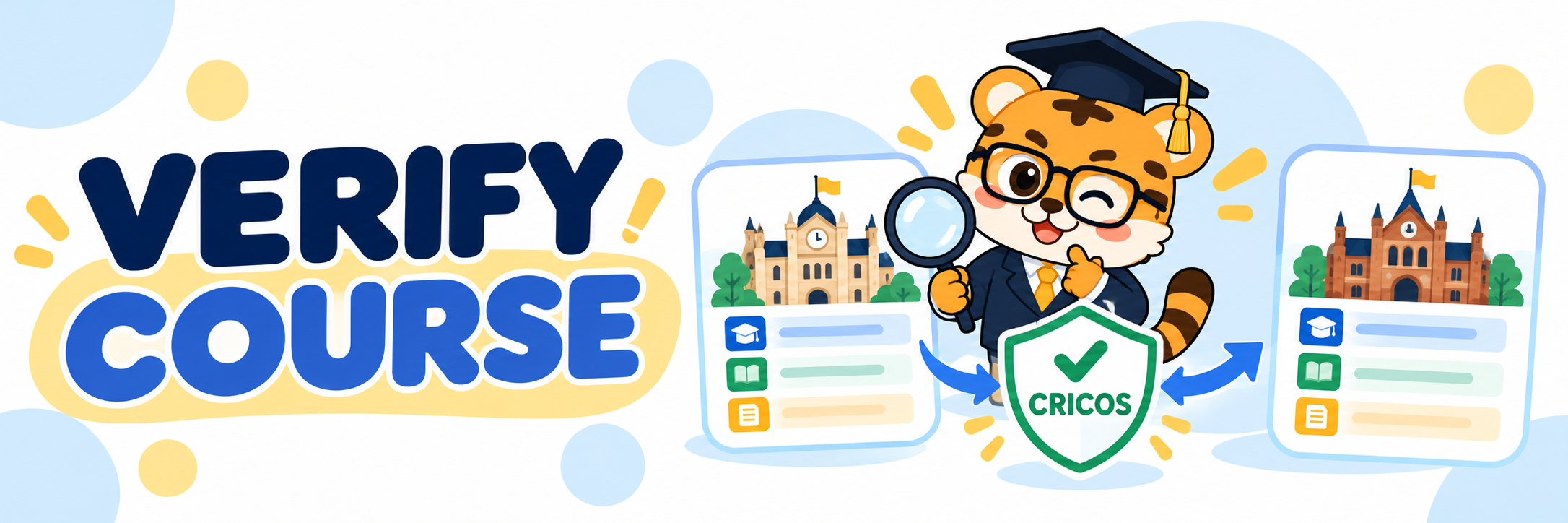 Verify the new course