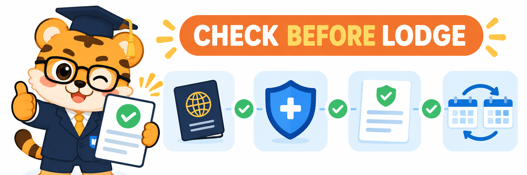 CHECK BEFORE LODGE
